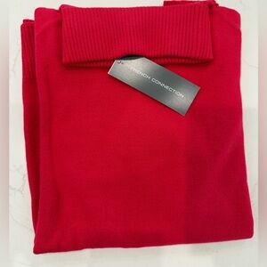 NWT French Connection Women's Vibrant Red Turtleneck Sweater